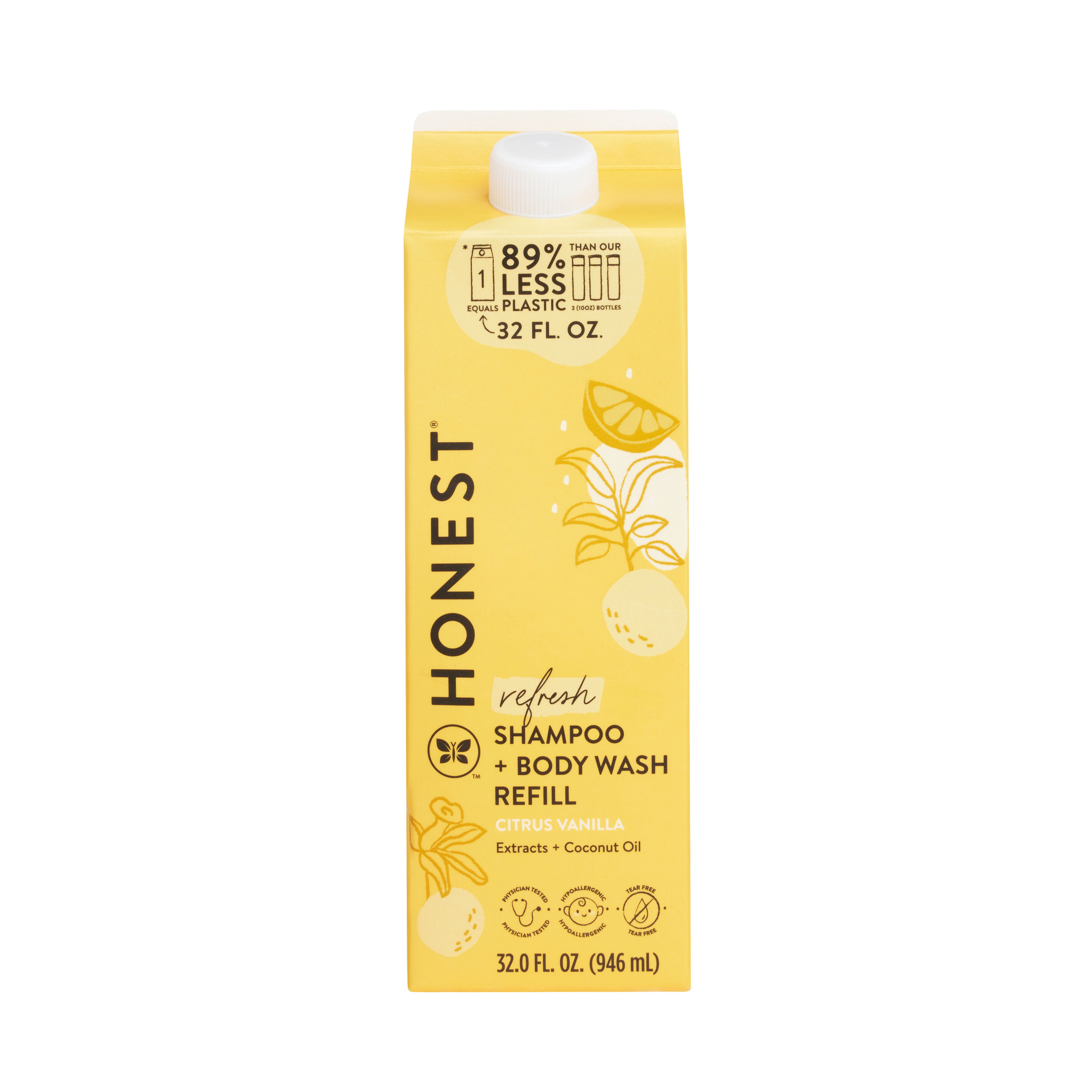 Shampoo Body Wash, Carton Refill, Citrus Vanilla