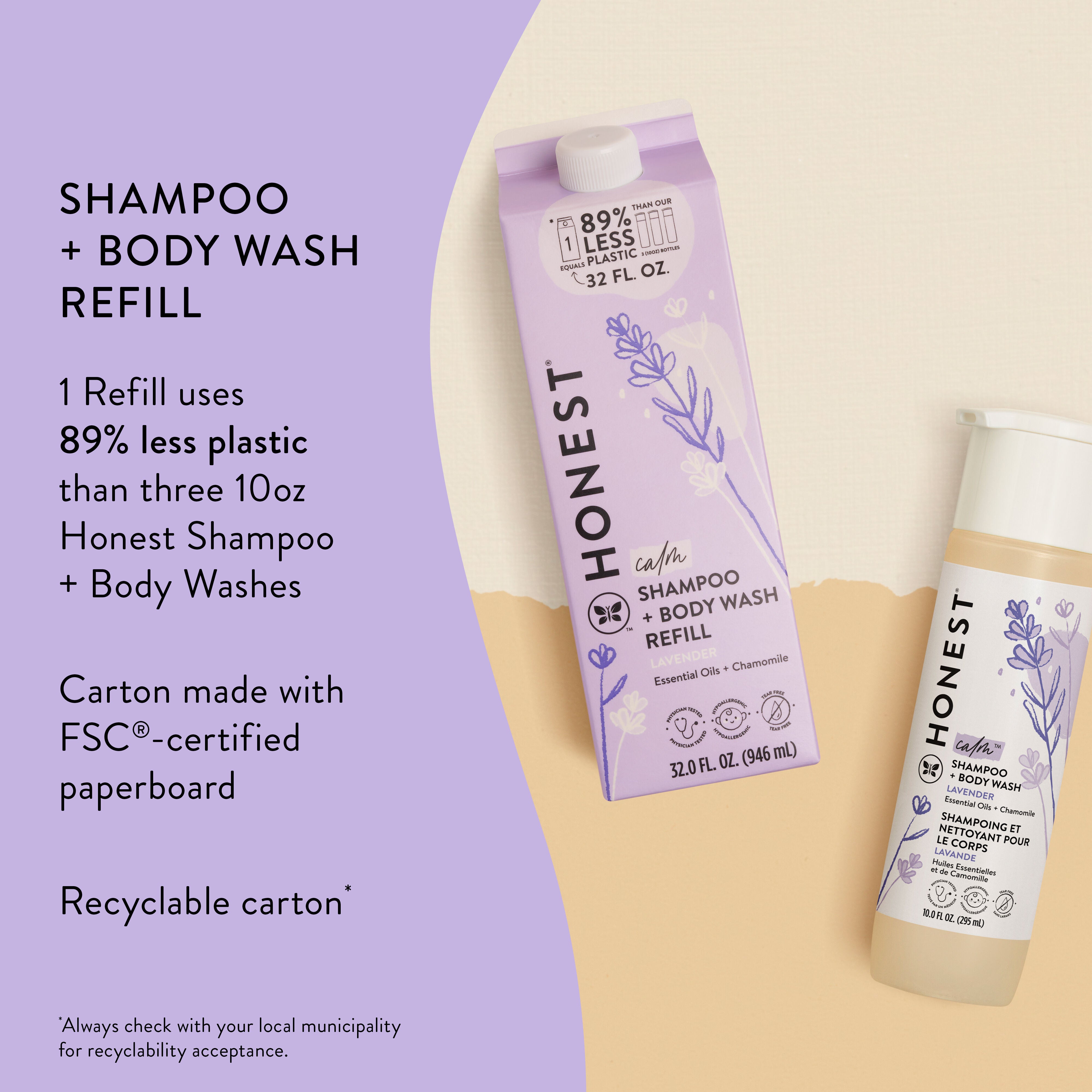 Shampoo Body Wash, Carton Refill, Lavender - Image 7