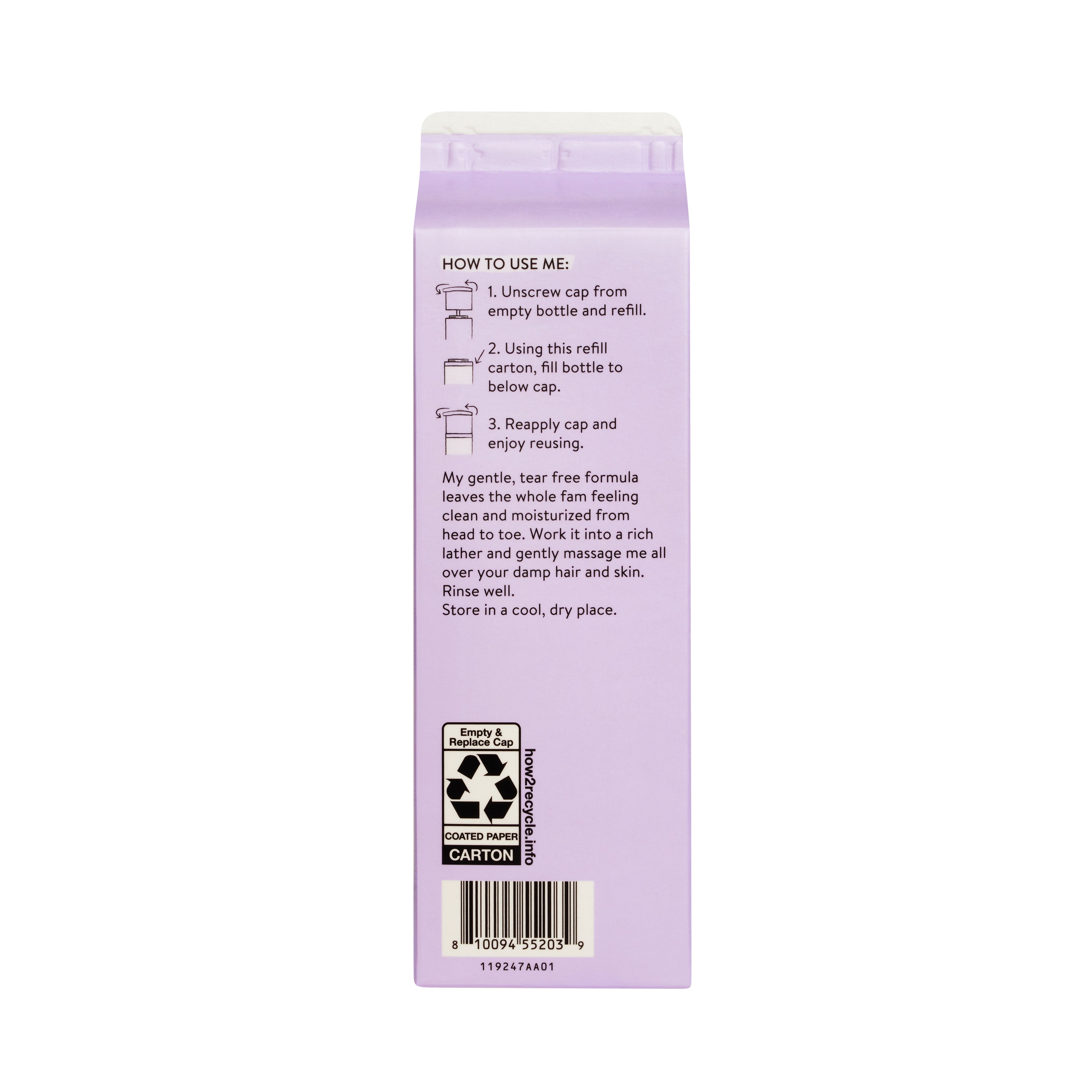 Shampoo Body Wash, Carton Refill, Lavender - Image 12
