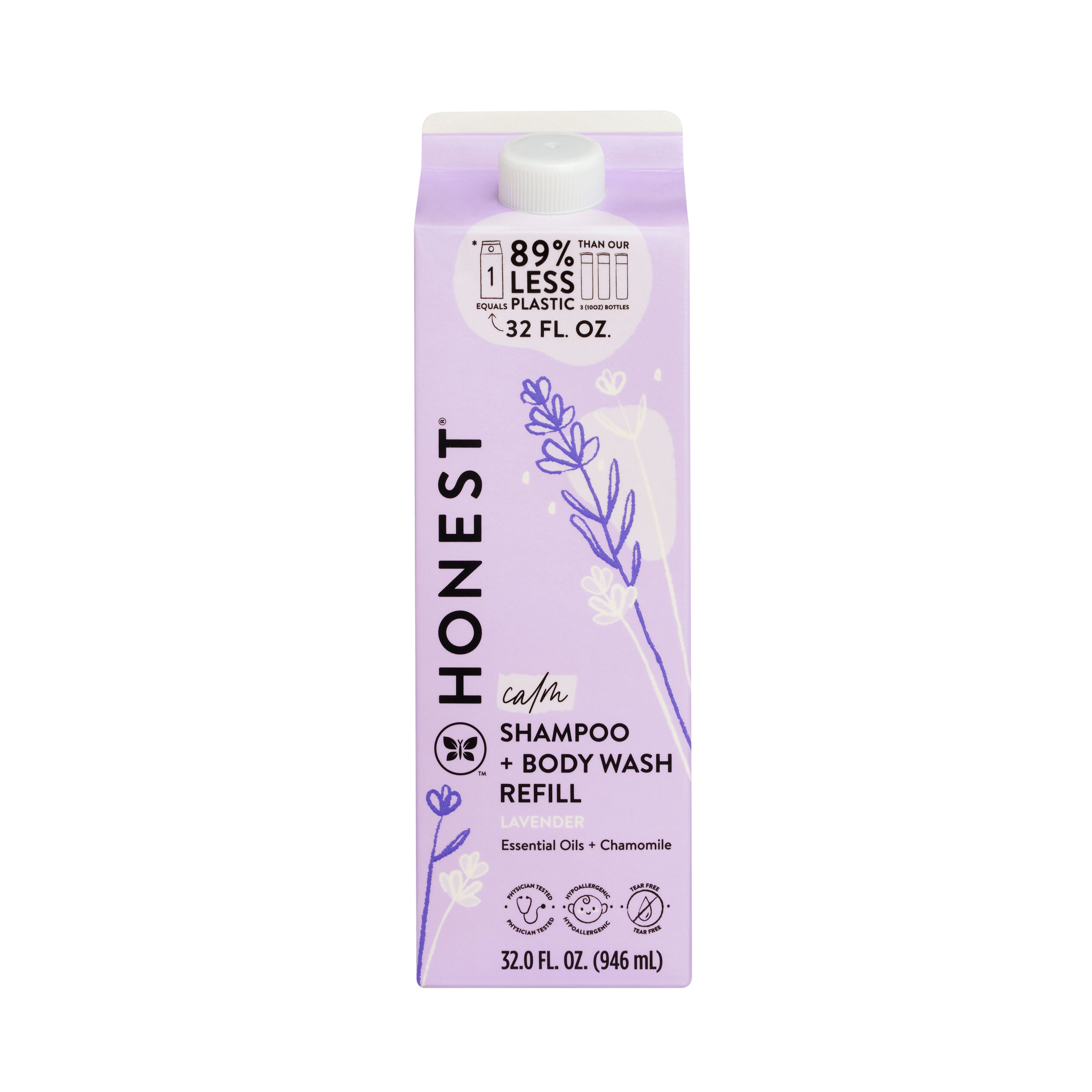 Shampoo Body Wash, Carton Refill, Lavender