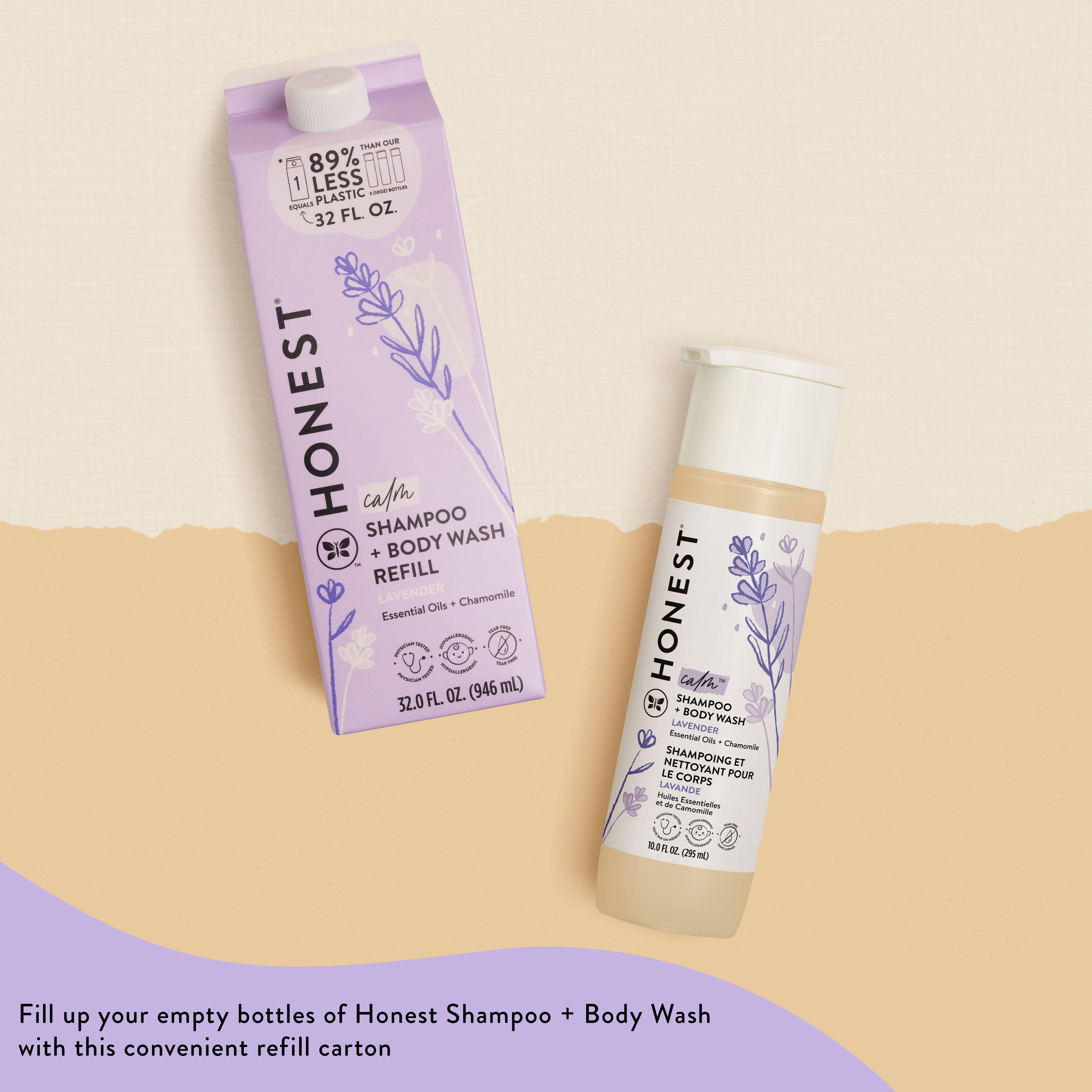 Shampoo Body Wash, Carton Refill, Lavender - Image 5