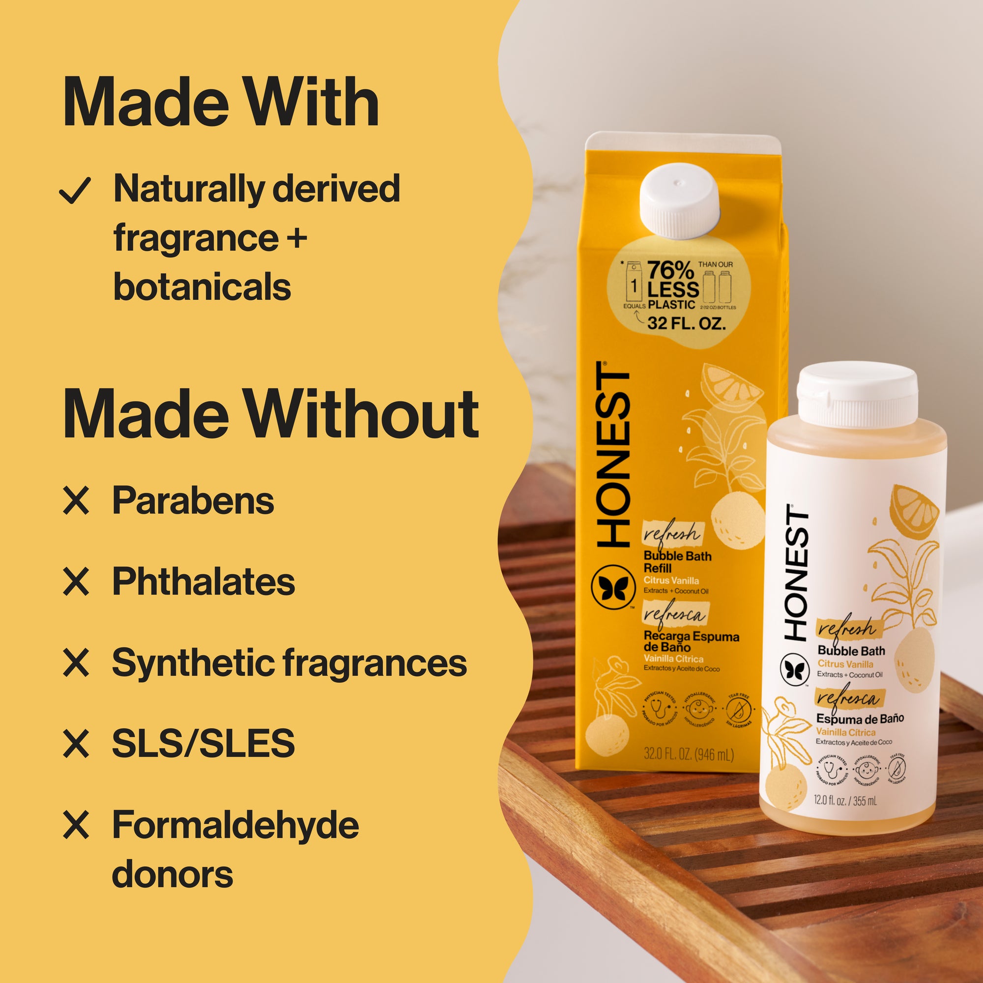 Bubble Bath, Carton Refill, Citrus Vanilla - Image 4
