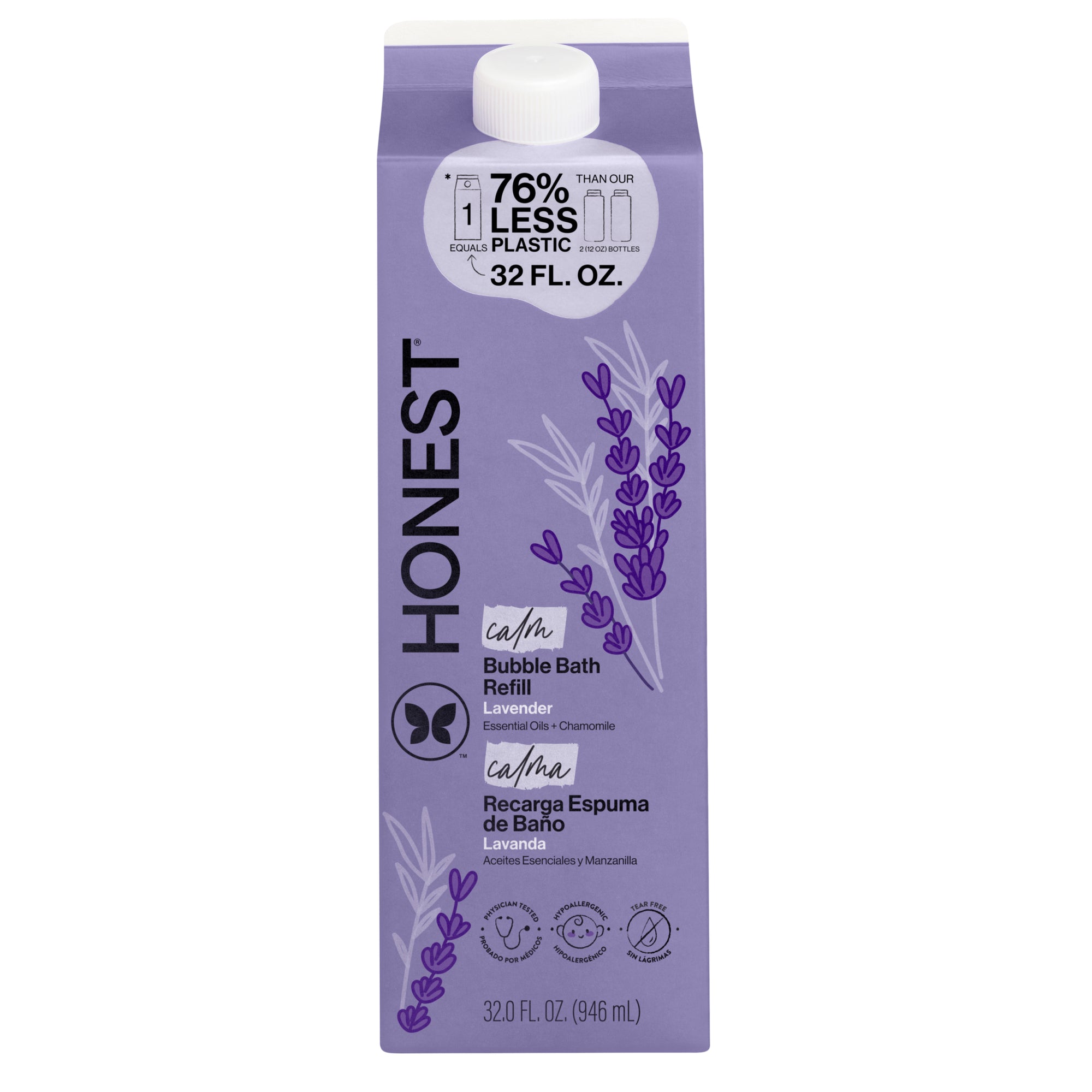 Bubble Bath, Carton Refill, Lavender
