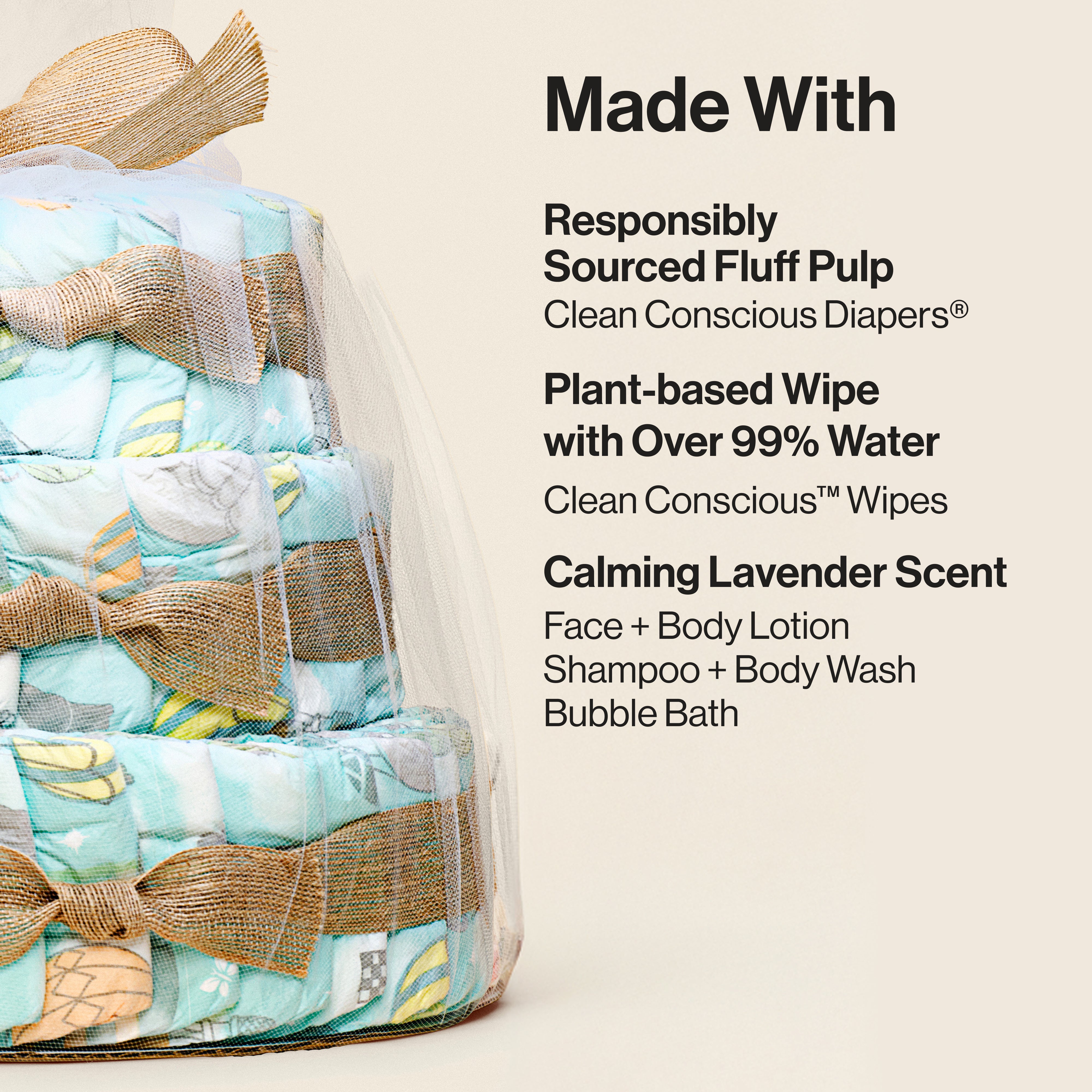 Diaper Cake, Above It All, Deluxe - Image 3