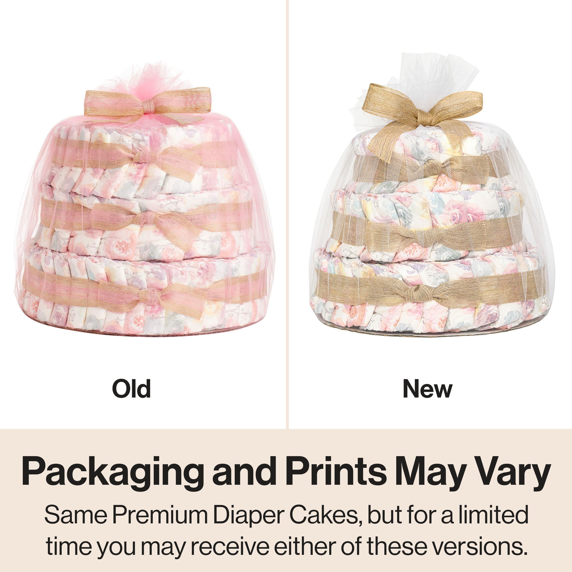 Diaper Cake, Rose Blossoms, Deluxe - Image 7