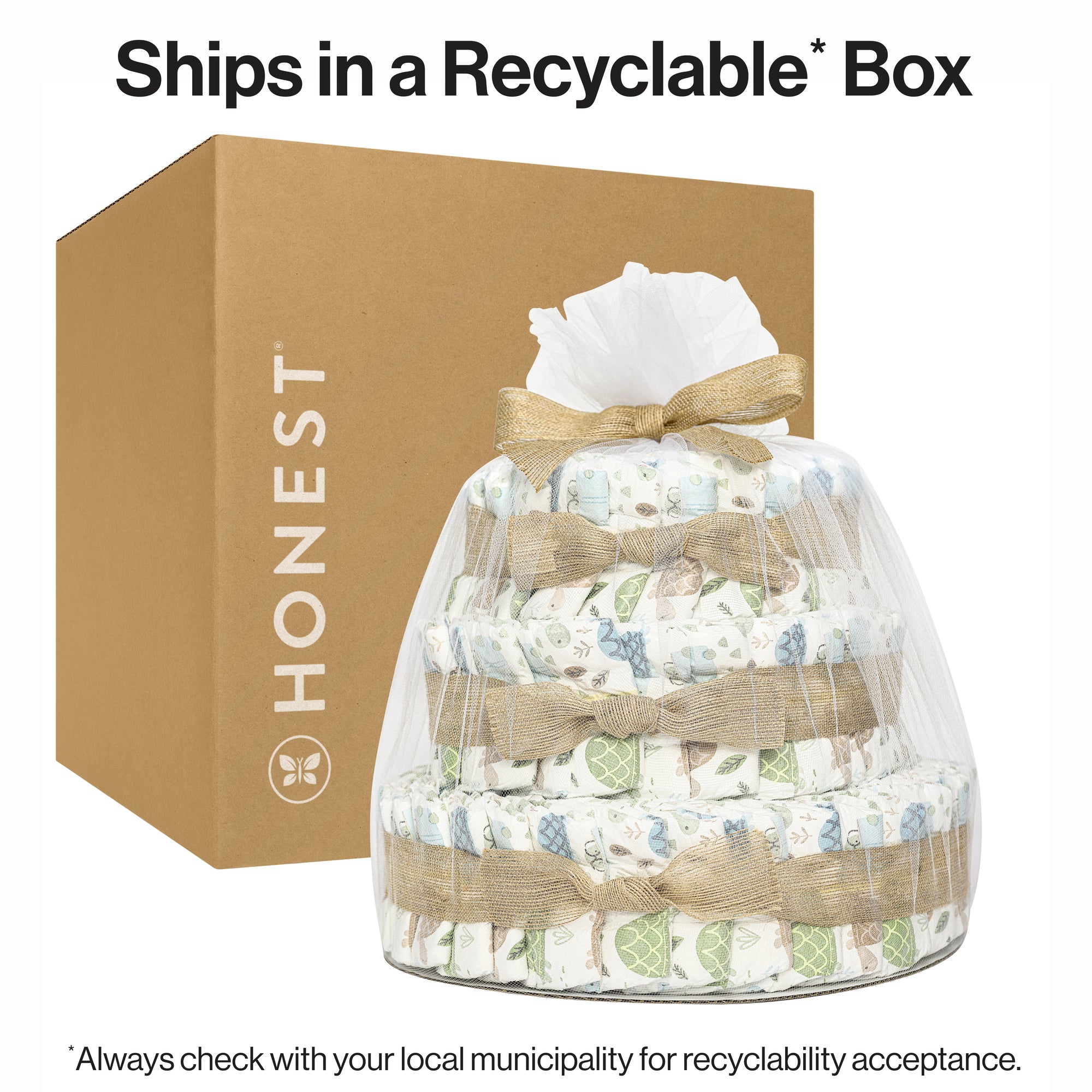 Diaper Cake, Turtle Time, Deluxe - Image 7