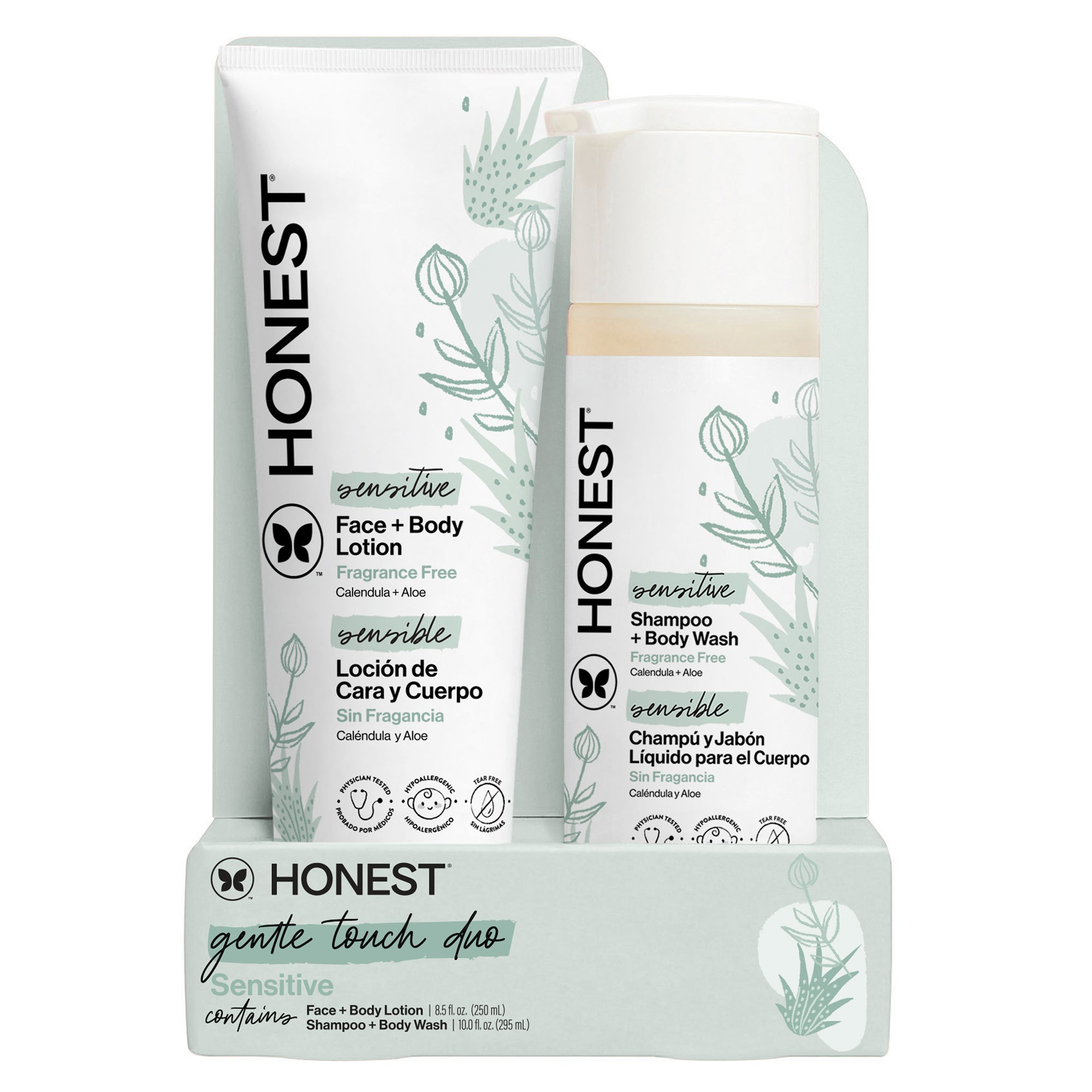 Shampoo + Lotion Duo, Sensitive